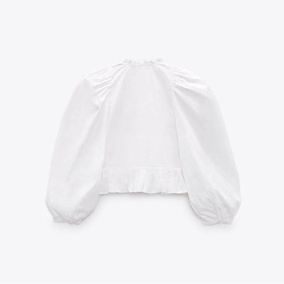 Zara elasticized poplin blouse - Picture 10 of 11